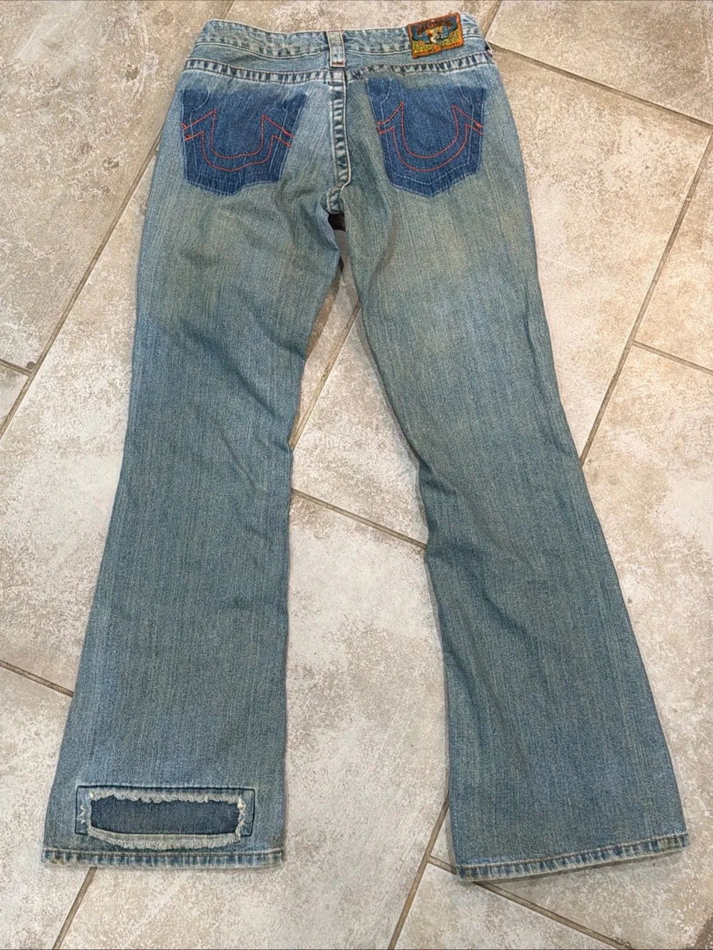True Religion Festival Jeans Distressed/Vintage 2004 Bobby Berkley Size 28